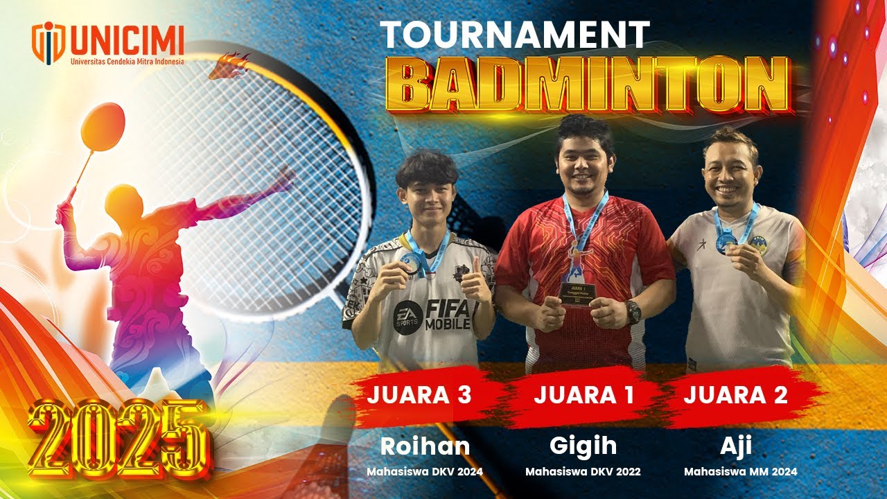 Turnamen Badminton UNICIMI 2025